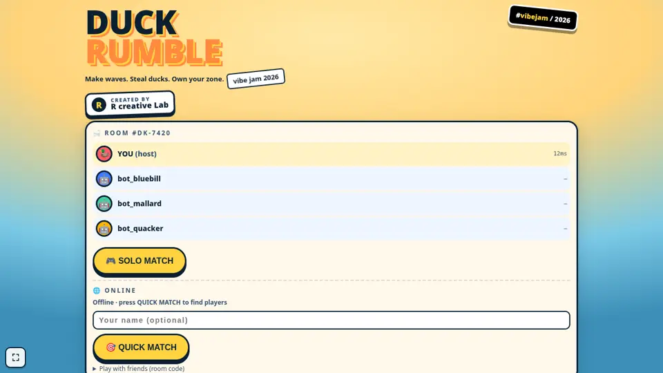 Screenshot of DUCK RUMBLE