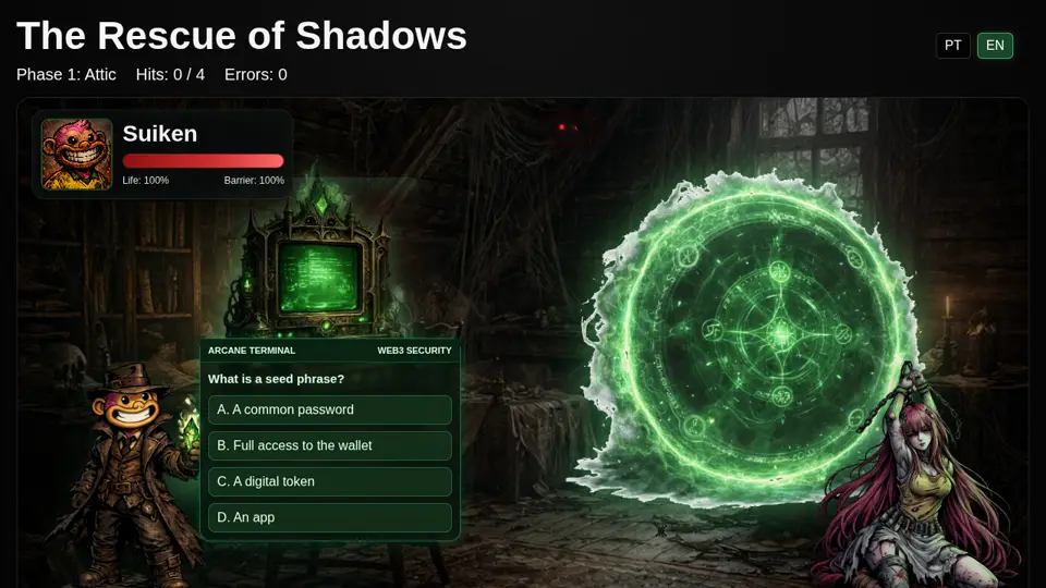 Screenshot of RESCUE FROM THE SHADOWS