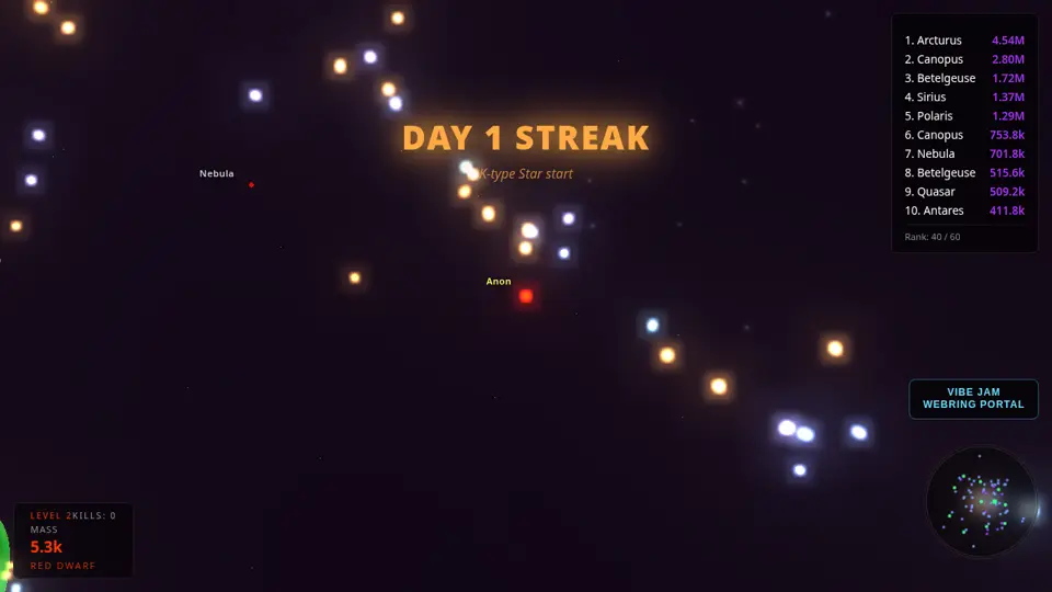 Screenshot of Starpit.io