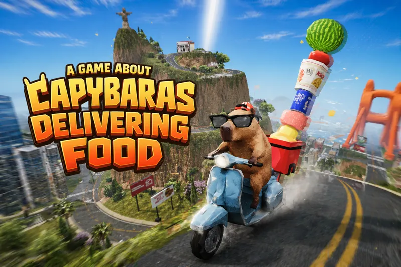 Screenshot of A Game About Capybaras Delivering Food