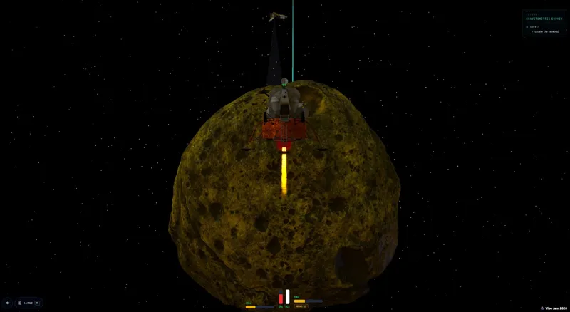 Screenshot of Asteroid Lander
