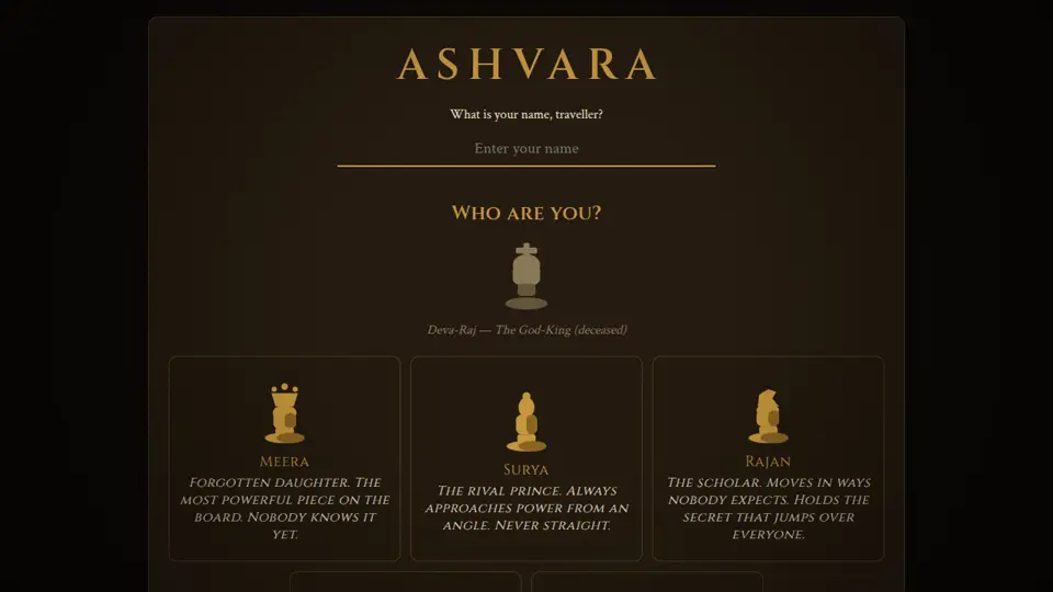 Screenshot of Be In A Book : Ashvara