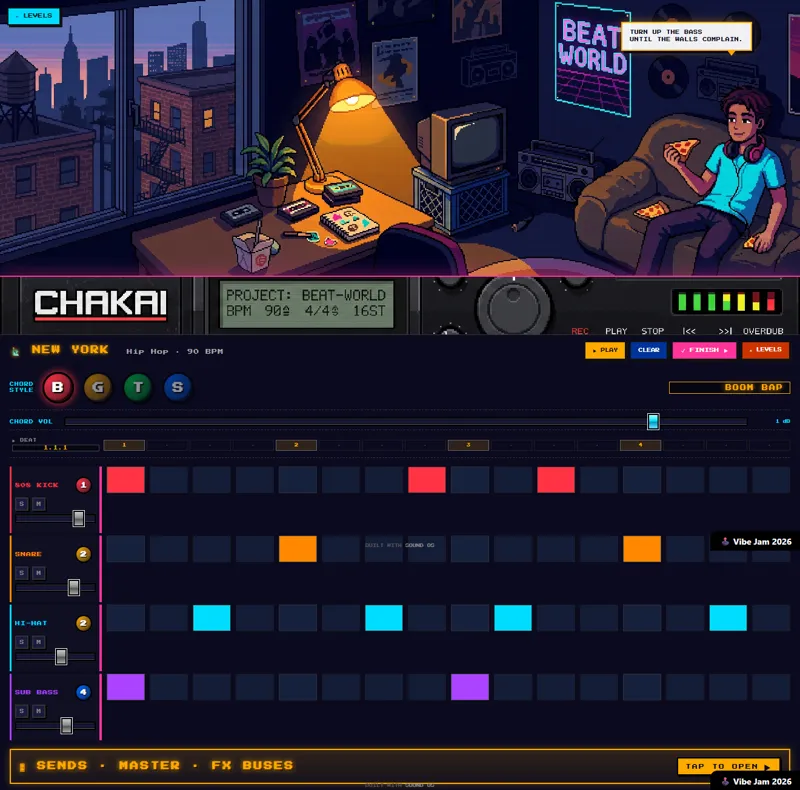 Screenshot of Beat World 2.0
