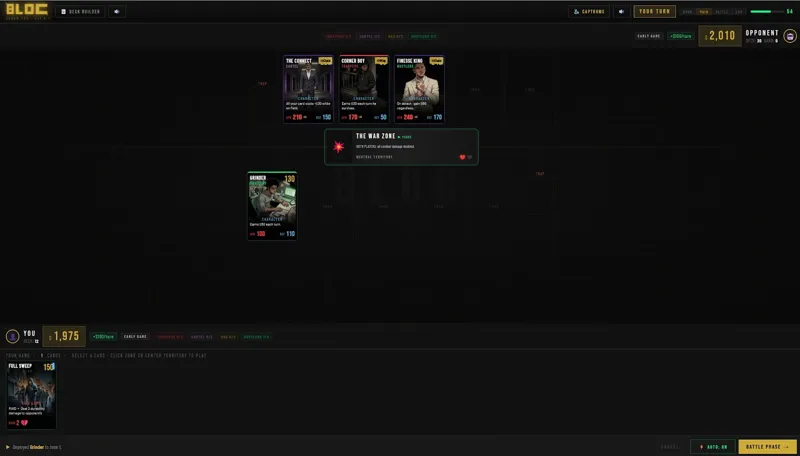 Screenshot of Bloc TCG
