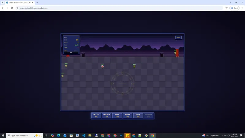 Screenshot of Chain Tactics: Endless Arena