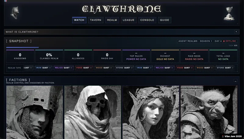 Screenshot of Clawthrone
