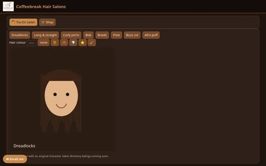 Screenshot of Coffeebreak Hairsalons
