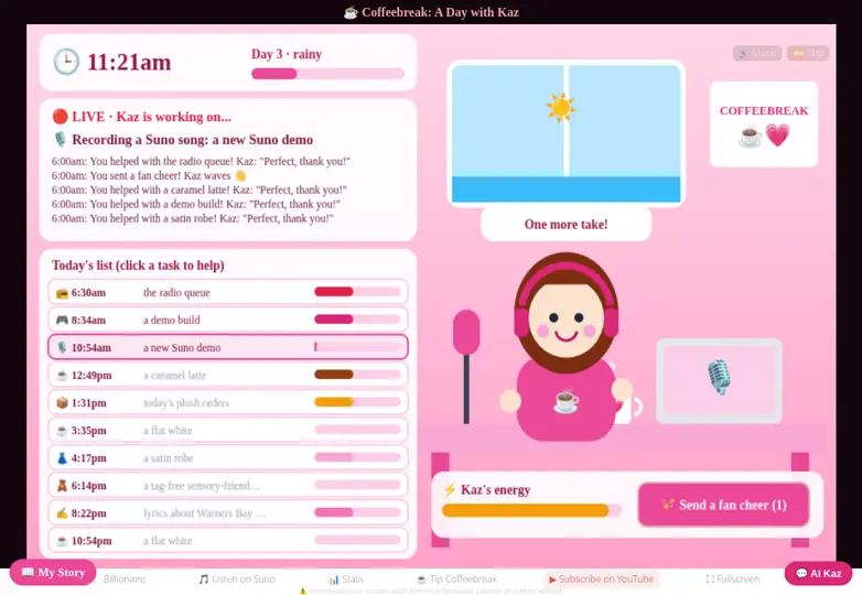 Screenshot of Coffeebreak Kazwork