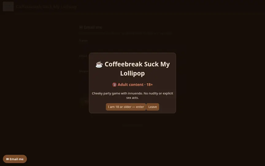 Screenshot of Coffeebreak Lollipop