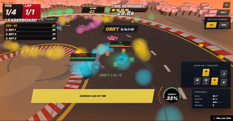 Screenshot of Drift King Arena