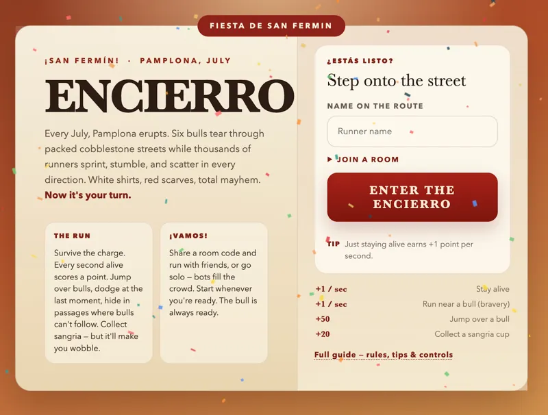 Screenshot of Encierro