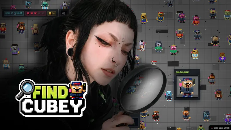 Screenshot of Find Cubey