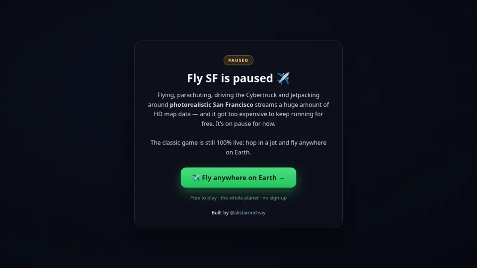 Screenshot of FLY SF