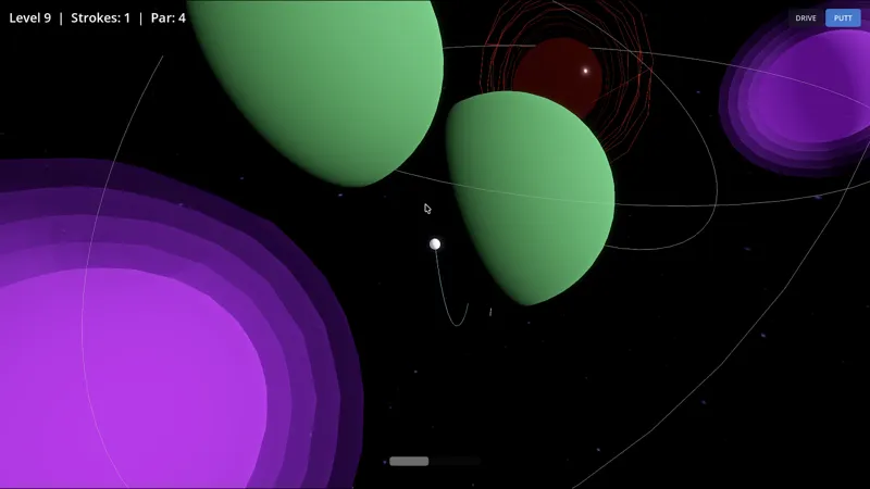 Screenshot of Galactic Golf