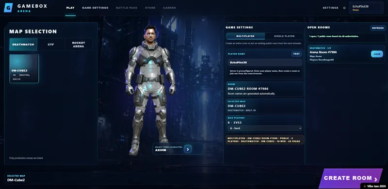 Screenshot of Game Box Arena