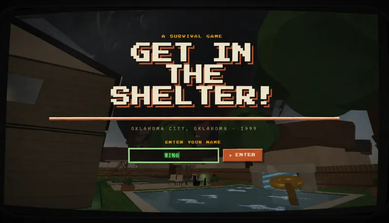 Screenshot of GET IN THE SHELTER!