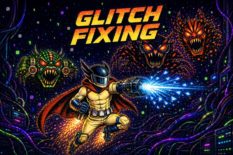 Screenshot of Glitch Fixing