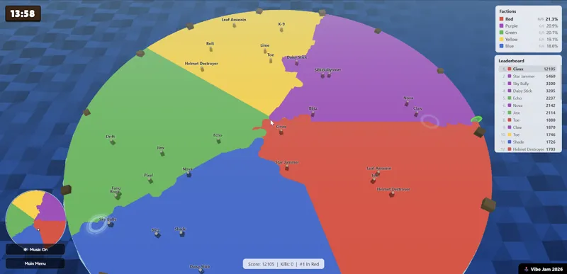 Screenshot of Land Capture