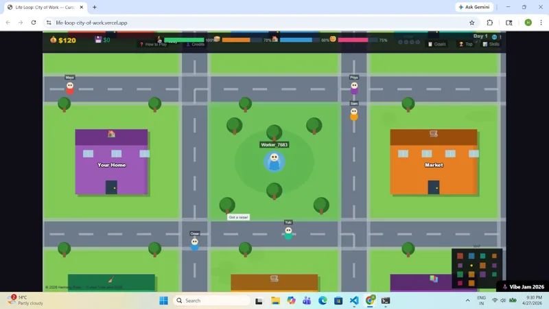 Screenshot of Life Loop: City of Work