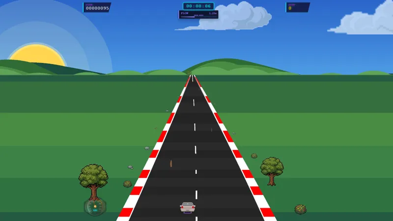 Screenshot of Lo-Fi Super Neon Drive