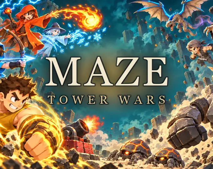Screenshot of Maze Tower Wars