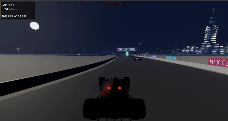 Screenshot of Moonlight Racer