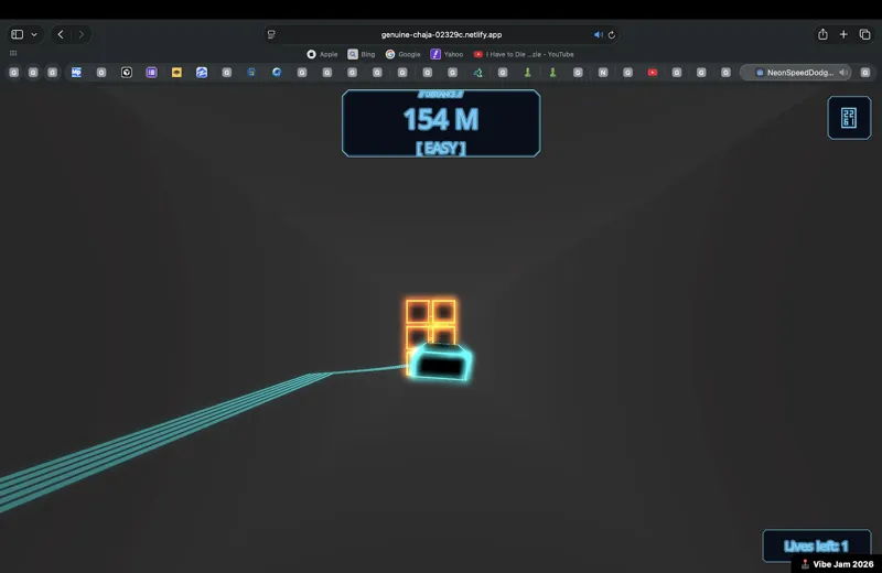 Screenshot of Neon Speed Dodge