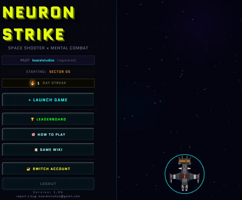 Screenshot of Neuron Strike