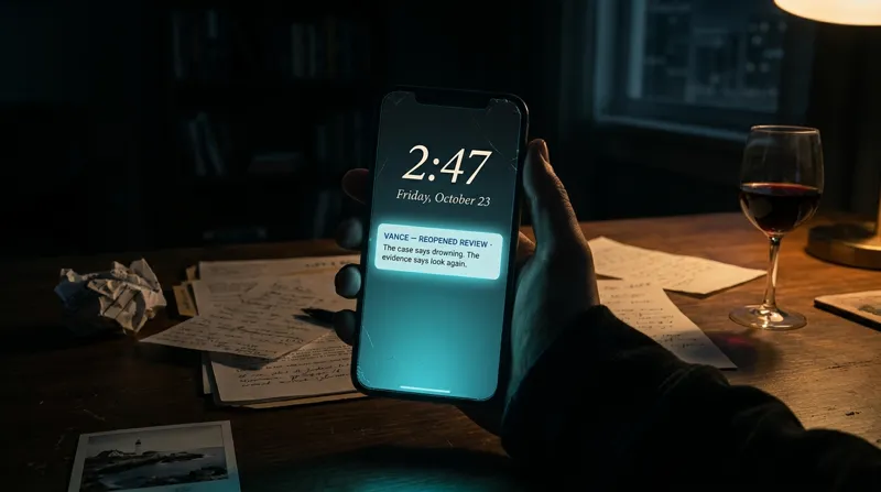 Screenshot of open case