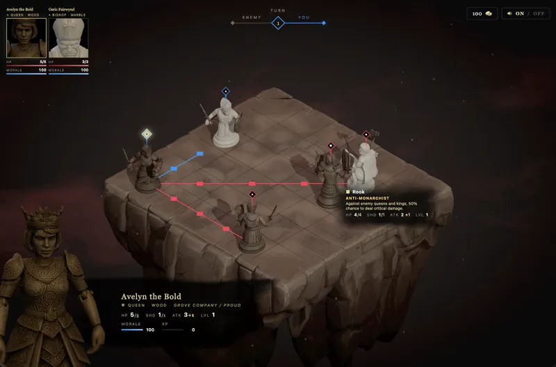 Screenshot of Pawnfall