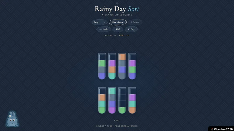 Screenshot of Rainy Day Sort