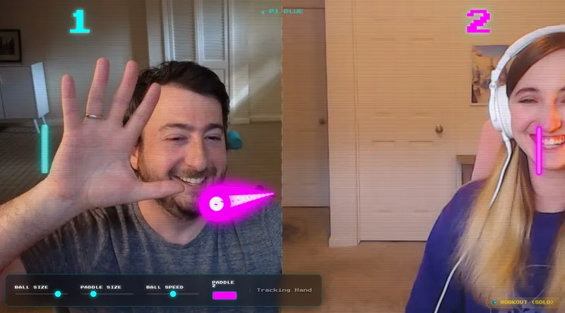 Screenshot of Real Life Pong