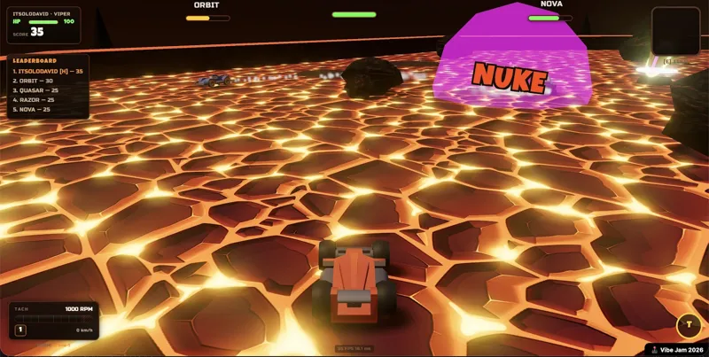 Screenshot of Rocket Bumpers
