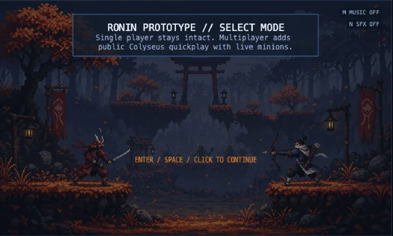Screenshot of Roninfall