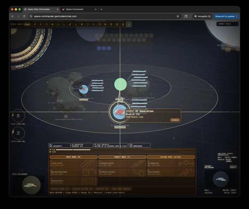 Screenshot of Space Commander