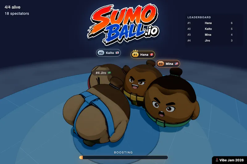 Screenshot of SumoBall.io