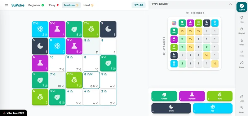Screenshot of Supoke Puzzle