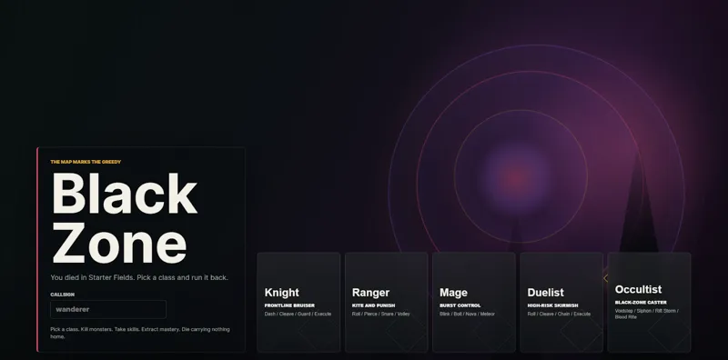 Screenshot of The Black Zone