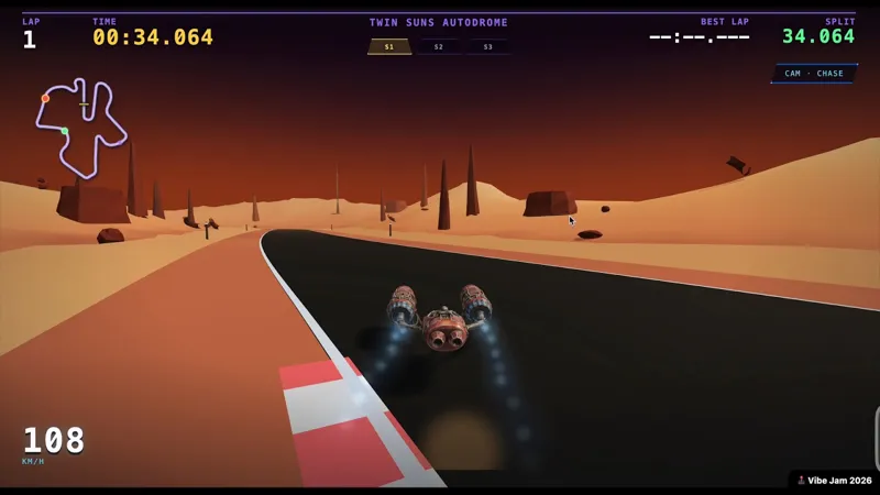 Screenshot of Twin Suns Turbo