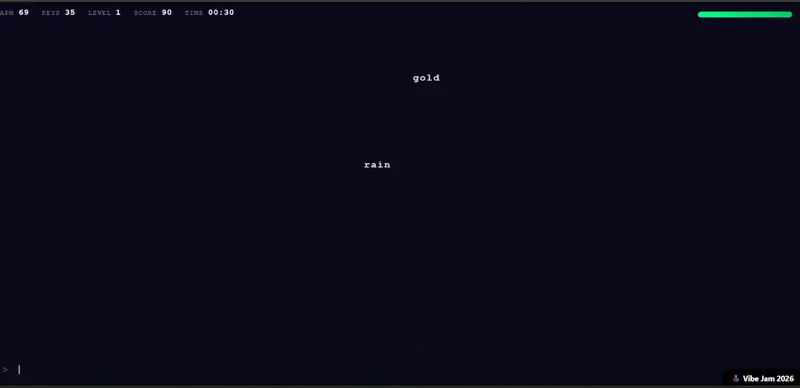 Screenshot of Type Fast