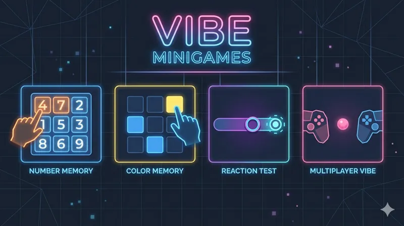 Screenshot of Vibe Mini games