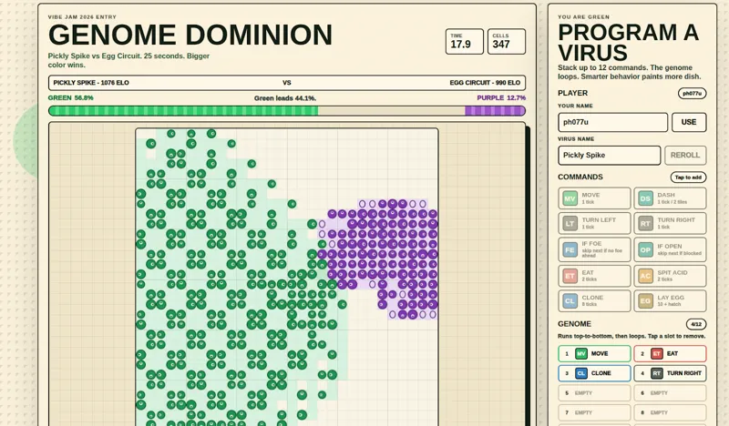 Screenshot of Virus Game