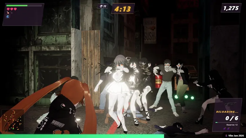 Screenshot of Waifu Mercs