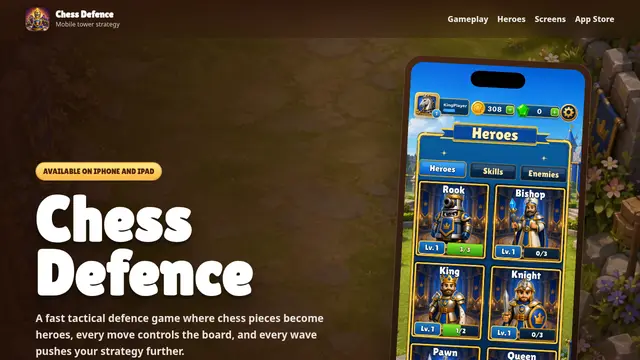 Screenshot of Chess Defence
