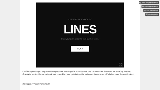 Screenshot of LINES