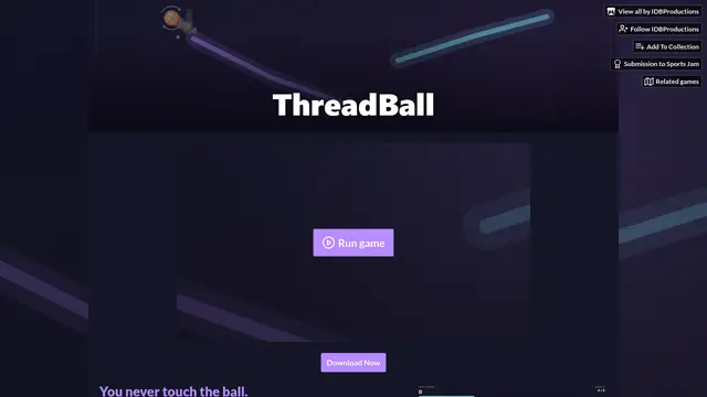 Screenshot of ThreadBall
