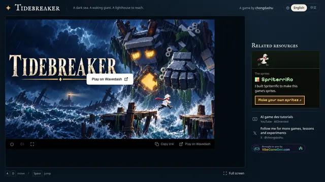 Screenshot of Tidebreaker — a harbour to cross